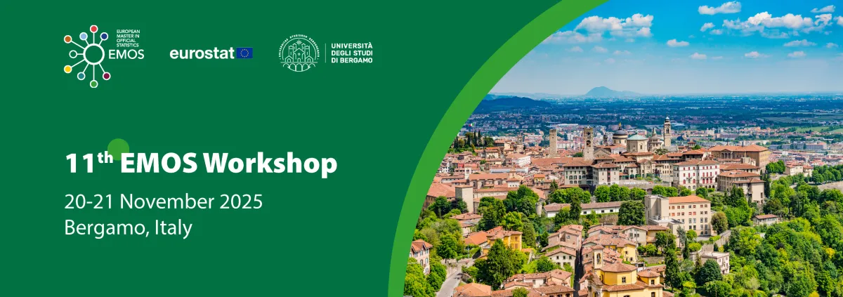 promotional banner for the workshop featuring a picture of Bergamo