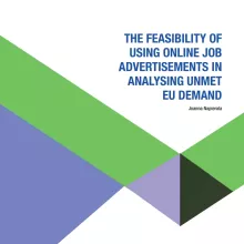 Cover of 'The feasibility of using online job advertisements in analysing unmet EU demand' report