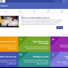Image of Cedefop Skills intelligence platform web page