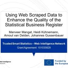 Image of the webinar's first slide, highlighting the title and speakers