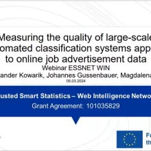 Image of the webinar's first slide, highlighting the title and speakers