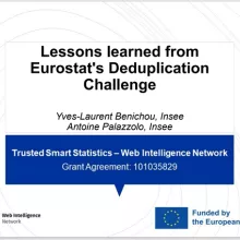 Image of the webinar's first slide, highlighting the title and speakers
