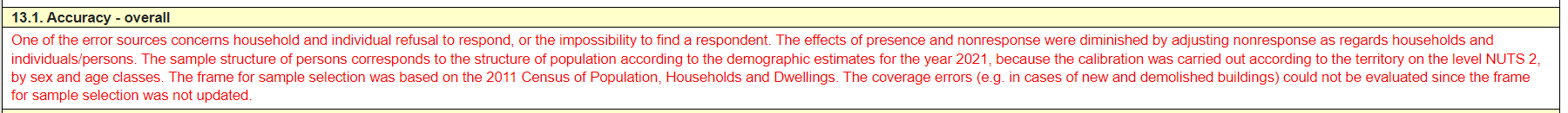 Screenshot of a bad example of text that contains red text.