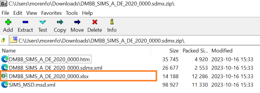 ESSMH downloaded files example