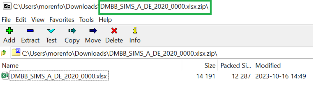 ESSMH import files example