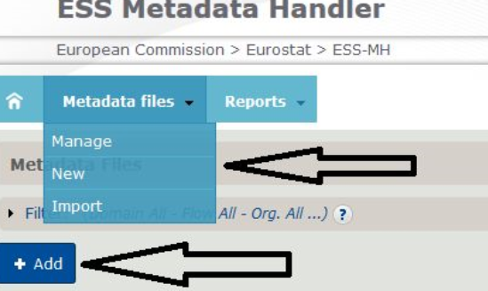 New/add metadata file