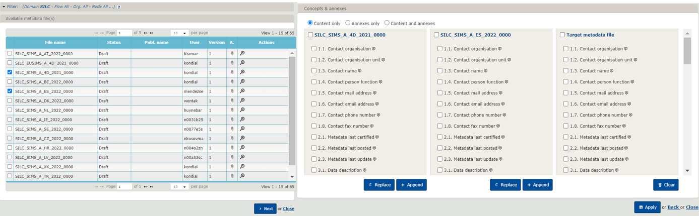 Reuse feature - 2 steps process overview