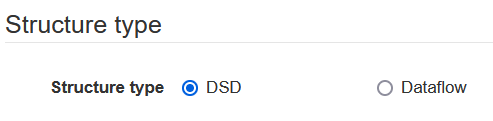 sdmx converter - structure type section